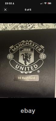 Marcus Rashford signed Manchester United Football Shirt +Presentation Case