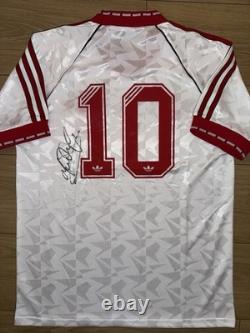 Mark Hughes Hand Signed Manchester United 1991 Away Jersey With Proof & COA