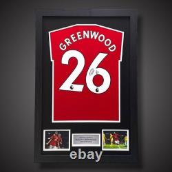 Mason Greenwood Hand Signed And Framed Manchester United Shirt £249