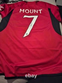 Mason Mount Manchester United Hand-Signed Home Shirt With Coa