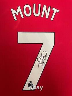 Mason Mount Signed Manchester United 2023/24 Framed Home Shirt with COA