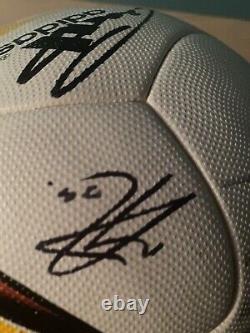 Match Worn Manchester United Europa League Match Used Ball Signed With Club COA