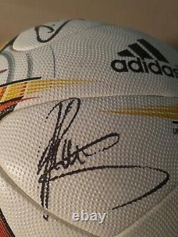 Match Worn Manchester United Europa League Match Used Ball Signed With Club COA