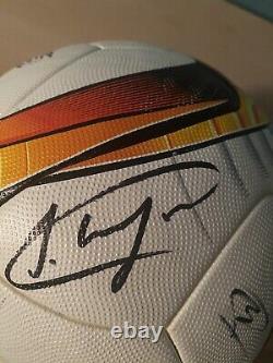 Match Worn Manchester United Europa League Match Used Ball Signed With Club COA