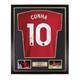 Matheus Cunha Framed Signed Manchester United Shirt (COA + Video Proof)