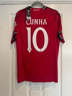 Matheus Cunha Hand Signed Manchester United 2026 Shirt With Photo Proof