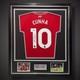 Matheus Cunha Hand Signed Manchester United Football Shirt Deluxe Framed &pound;299