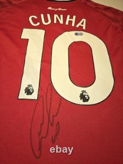Matheus Cunha Signed Manchester United 25/26 Home Shirt ACG Certified