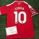 Matheus Cunha Signed Manchester United 26/27 Home Shirt with EXACT VID PROOF & COA