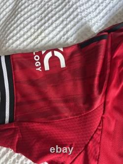 Matheus Cunha Signed Manchester United Shirt Old Trafford Genuine Brazil