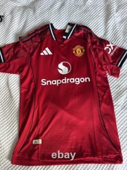 Matheus Cunha Signed Manchester United Shirt Old Trafford Genuine Brazil