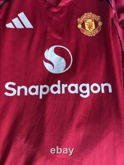 Matheus Cunha Signed Manchester United Shirt Old Trafford Genuine Brazil