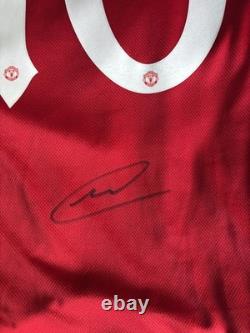 Matheus Cunha Signed Manchester United Shirt Old Trafford Genuine Brazil