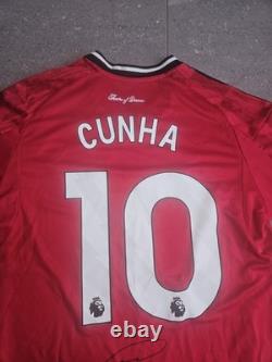 Matheus Cunha Signed Manchester United Shirt With COA