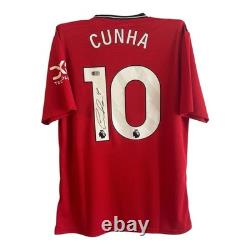 Matheus Cunha Signed Shirt ACG Authentication Manchester United 25/26 JERSEY