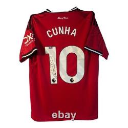 Matheus Cunha Signed Shirt ACG Authentication Proof Manchester United