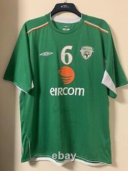 Mega Rare, Roy Keane Ireland Shirt Manchester United Legend Signed