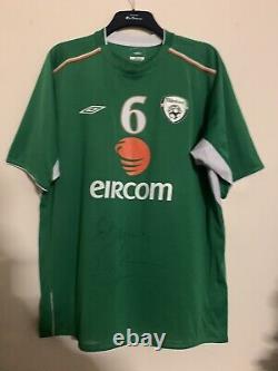 Mega Rare, Roy Keane Ireland Shirt Manchester United Legend Signed