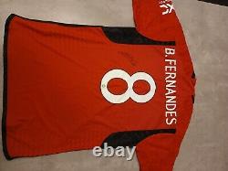 Men's adidas Bruno Fernandes Red Manchester United 2023/24 Home Authentic jersey