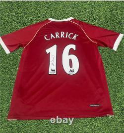 Michael Carrick Manchester United 2006/07- Signed Shirt Proof