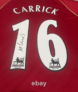 Michael Carrick Manchester United 2006/07- Signed Shirt Proof