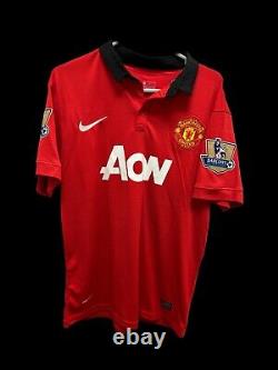 Michael Carrick Manchester United 2013-14 Hand Signed Home Shirt