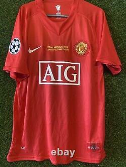 Michael Carrick Signed Manchester United 2008 CL Shirt Comes With COA & Proof