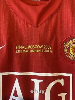 Michael Carrick Signed Manchester United 2008 CL Shirt Comes With COA & Proof