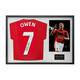 Michael Owen Signed Manchester United Shirt Classic Frame