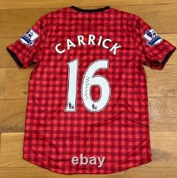 Micheal Carrick Hand Signed Manchester United 12/13 Shirt With Exact Photo Proof