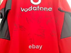 Multi-Signed Manchester United FC 2002-03 Home Shirt Signed by 14 players