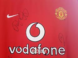 Multi-Signed Manchester United FC 2002-03 Home Shirt Signed by 14 players
