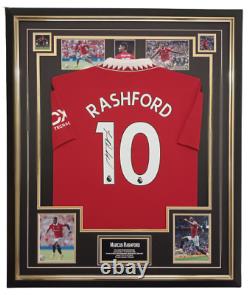 NEW Marcus Rashford of Manchester United Signed Shirt Autographed Jersey Display