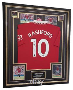 NEW Marcus Rashford of Manchester United Signed Shirt Autographed Jersey Display