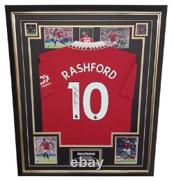 NEW Marcus Rashford of Manchester United Signed Shirt Autographed Jersey Display