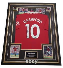 NEW Marcus Rashford of Manchester United Signed Shirt Autographed Jersey Display