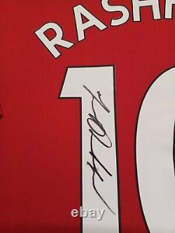 NEW Marcus Rashford of Manchester United Signed Shirt Autographed Jersey Display