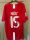 Nemanja Vidic Manchester United Signed Football Shirt with COA and Proof Rare