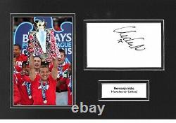 Nemanja Vidic Signed 12x8 Photo Display Manchester United Autograph COA