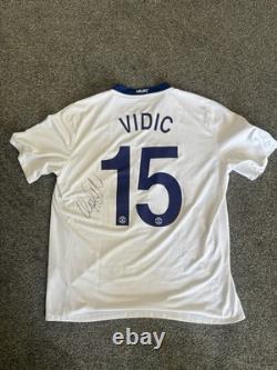 Nemanja Vidic Signed Manchester United Champions league final Shirt 2008/2009