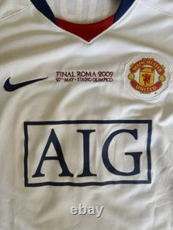 Nemanja Vidic Signed Manchester United Champions league final Shirt 2008/2009