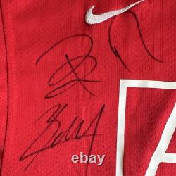 Nike Manchester United AIG Home Shirt Signed Size M uncertified