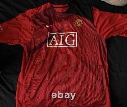 Nike Manchester United AIG Signed Training Top XL