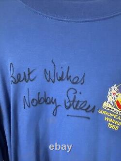 Nobby Stiles Signed Manchester United 68 European Cup Final Football Shirt