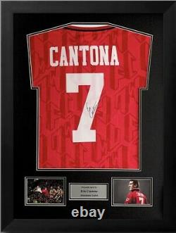 OFFER! Eric Cantona Manchester United Football Shirt Signed 1994 Man Utd FRAMED