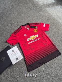 Official Cert Squad Signed Manchester United Women's Promotion Season 2018/19