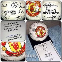 Official MUFC Certified 2000-2001 Manchester United Squad Signed Ball