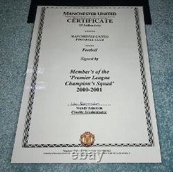 Official MUFC Certified 2000-2001 Manchester United Squad Signed Ball