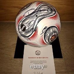 Official MUFC Hologram COA Manchester United 2022-2023 Squad Signed Ball