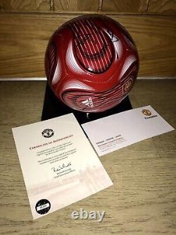 Official MUFC Hologram COA Manchester United Squad Signed Ball